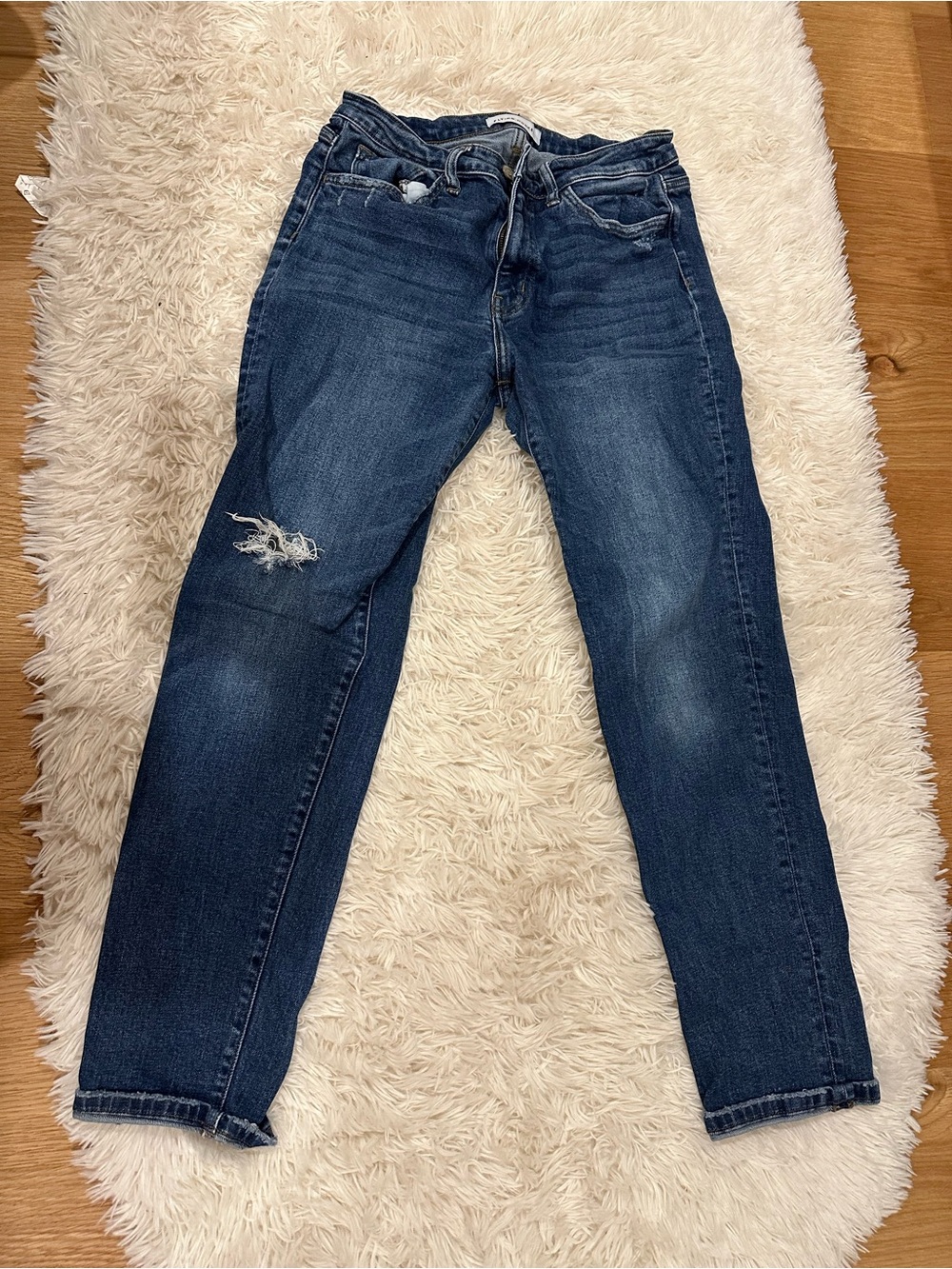 Flying Monkey Dark Blue Distressed Boyfriend Jeans
